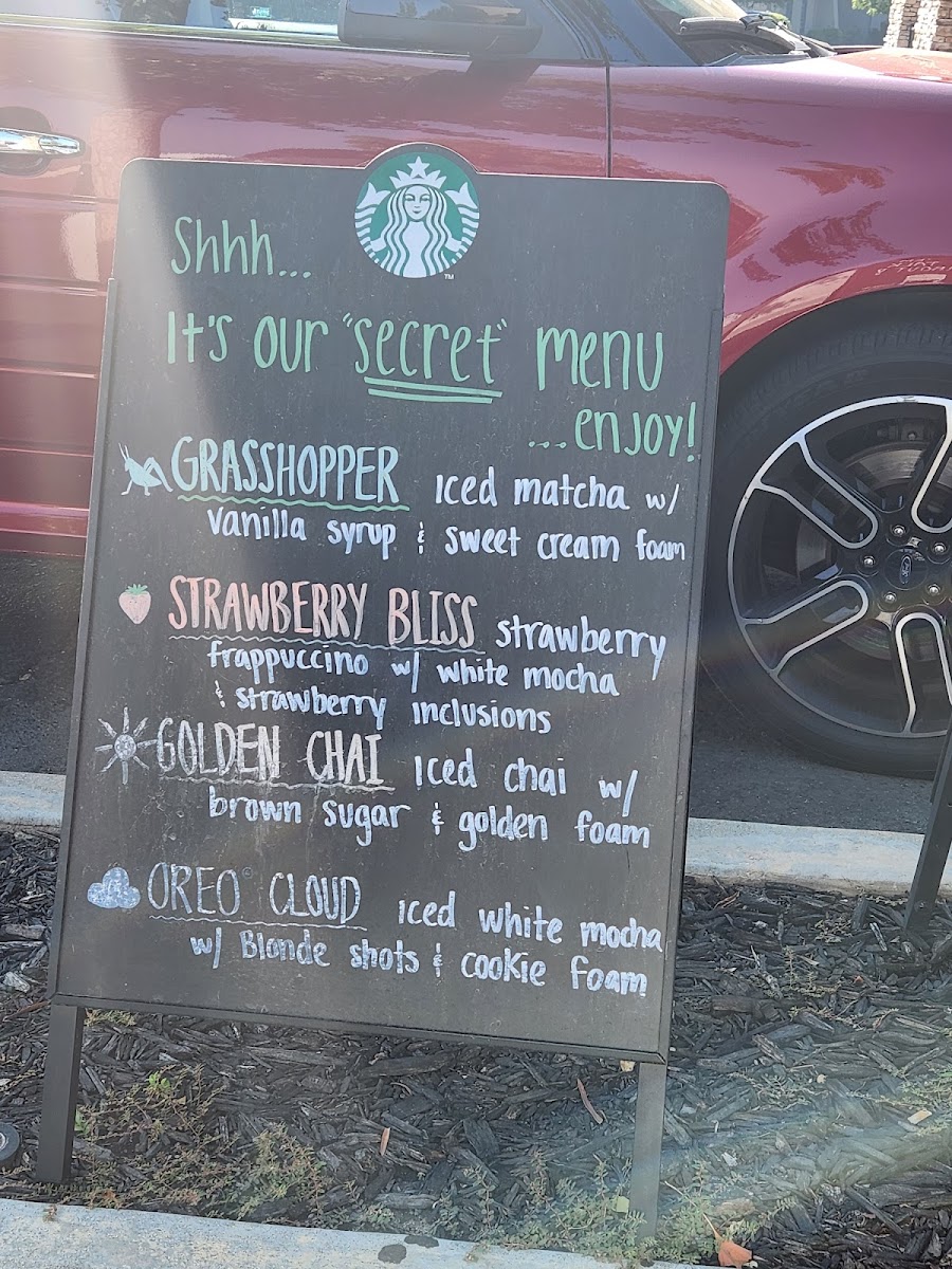 Starbucks Photo Menu 1