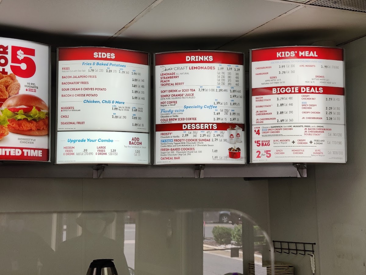Wendy's Photo Menu 1