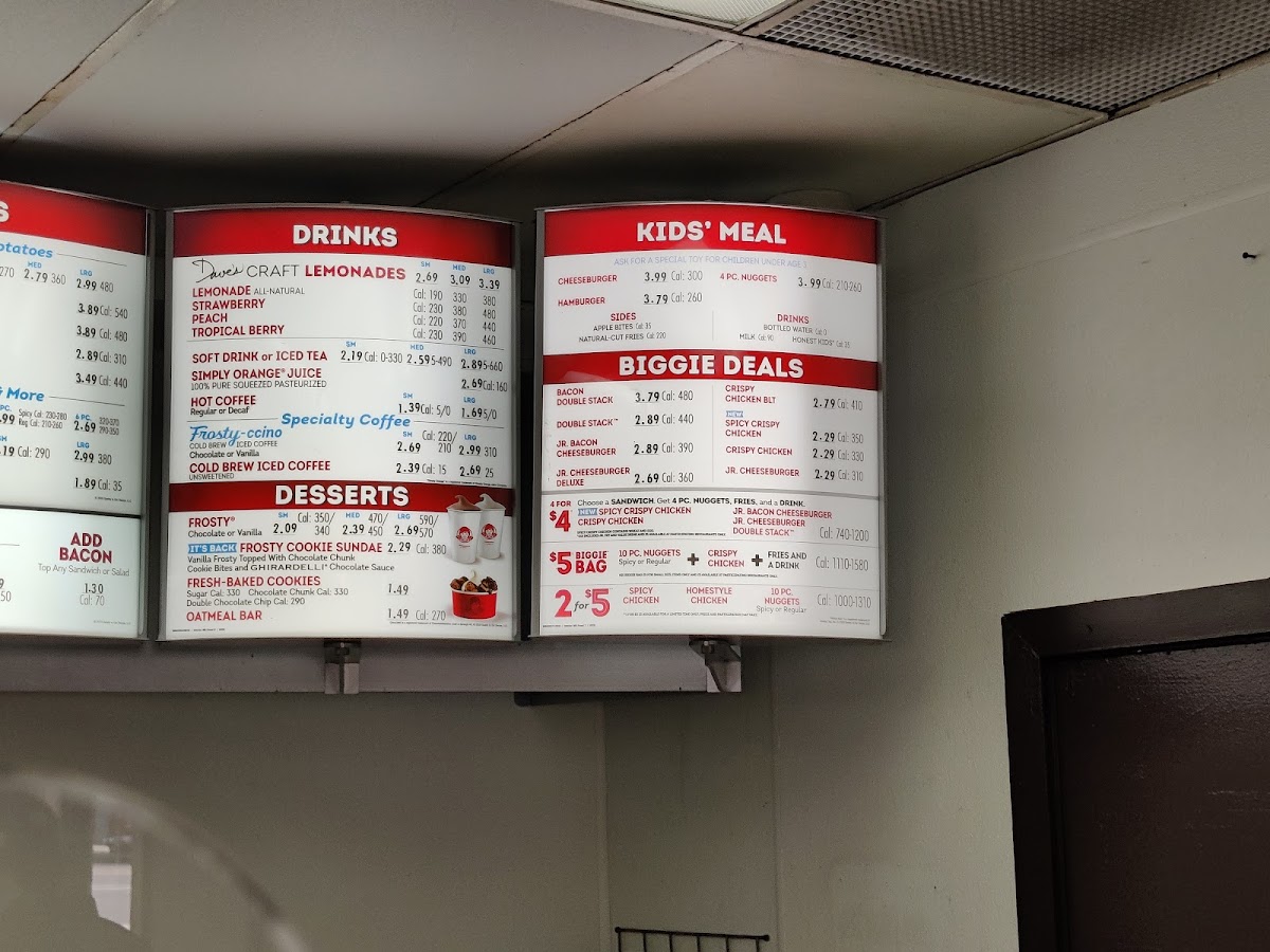 Wendy's Photo Menu 2