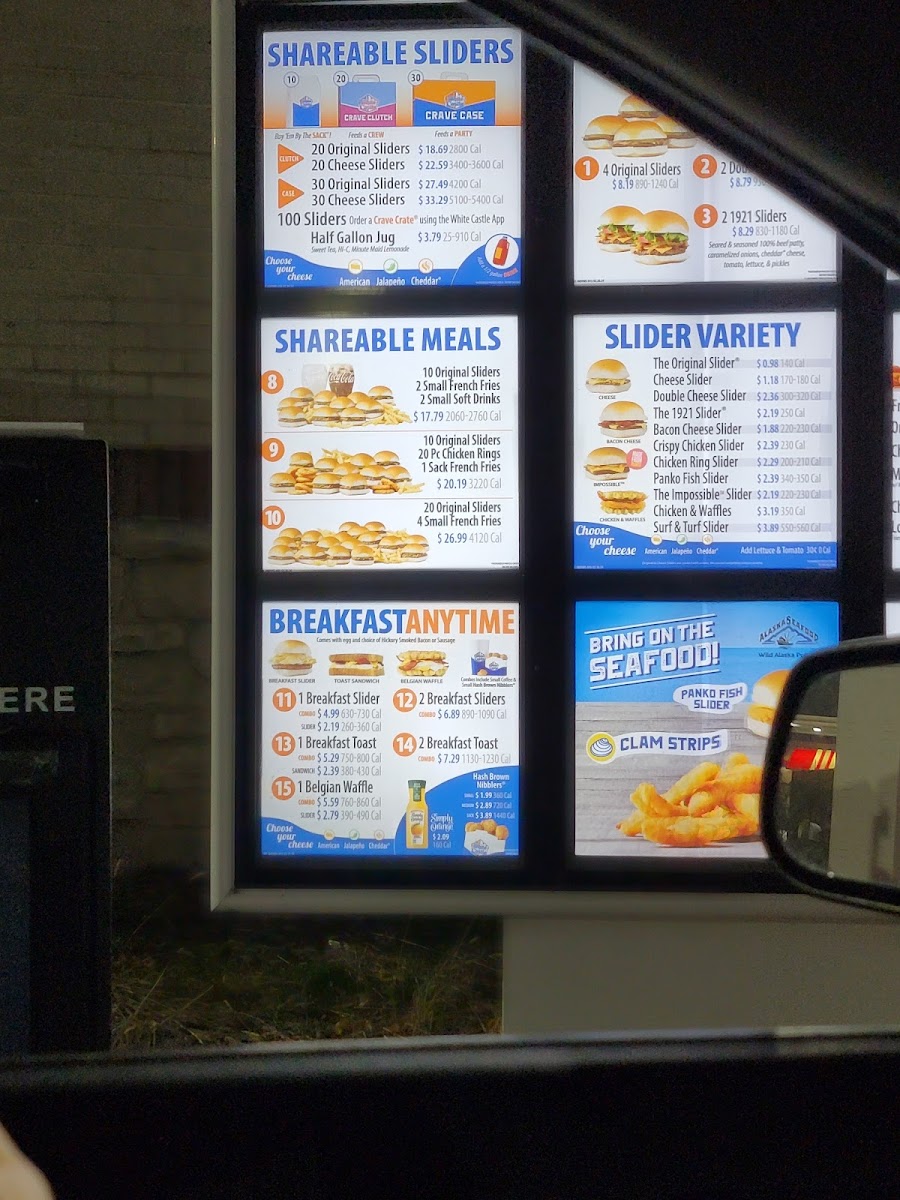 White Castle Photo Menu 6
