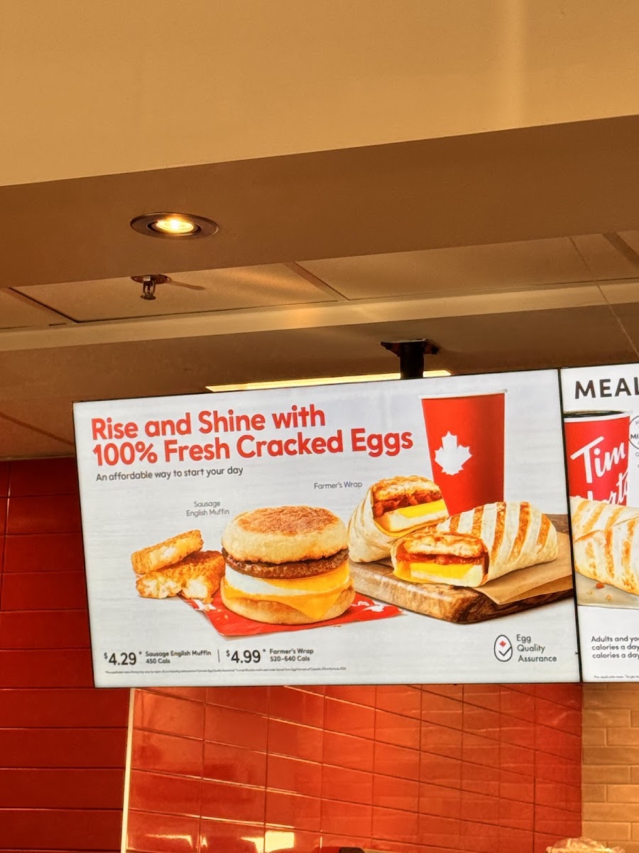 Tim Hortons Photo Menu 10