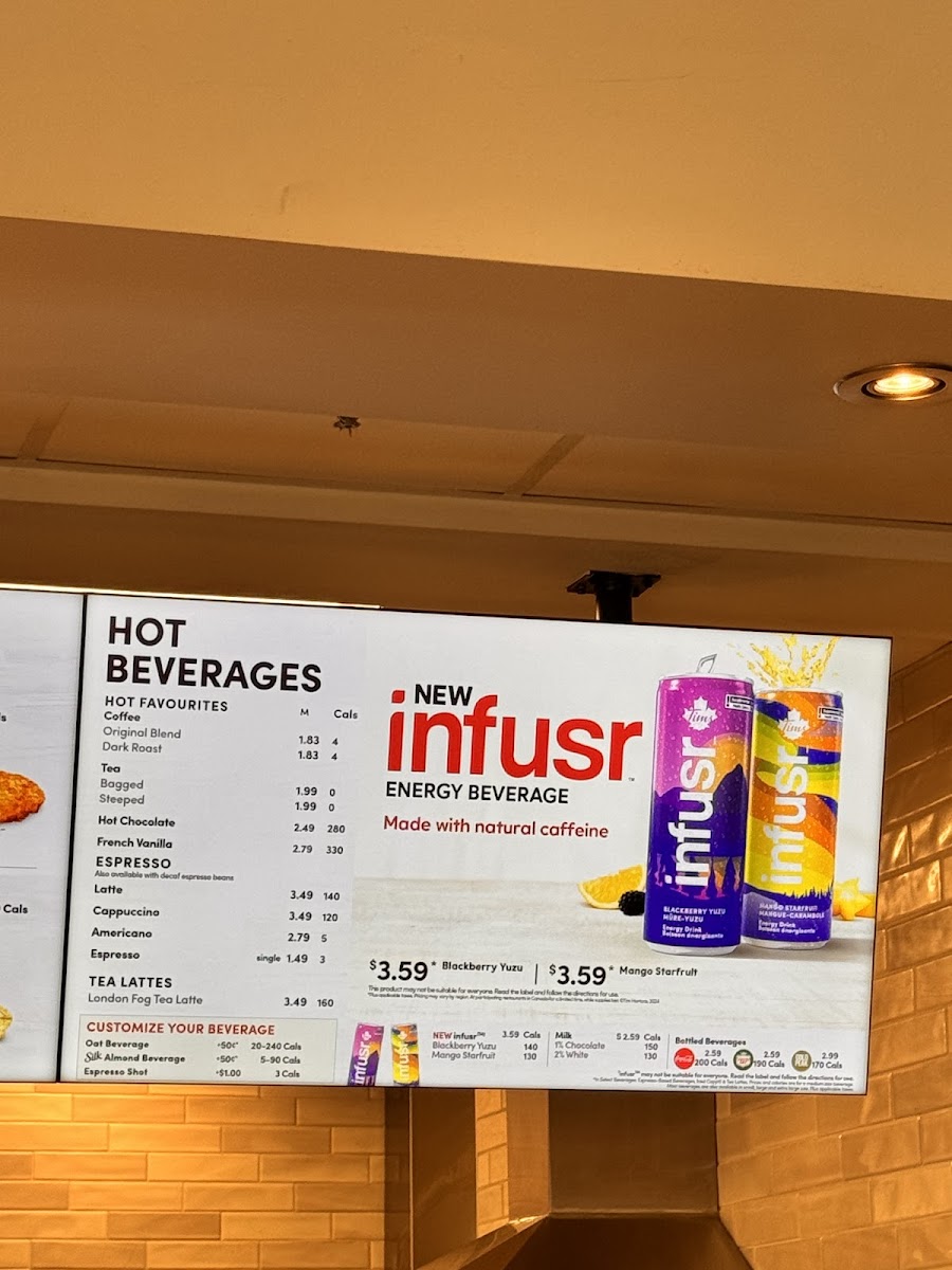 Tim Hortons Photo Menu 2