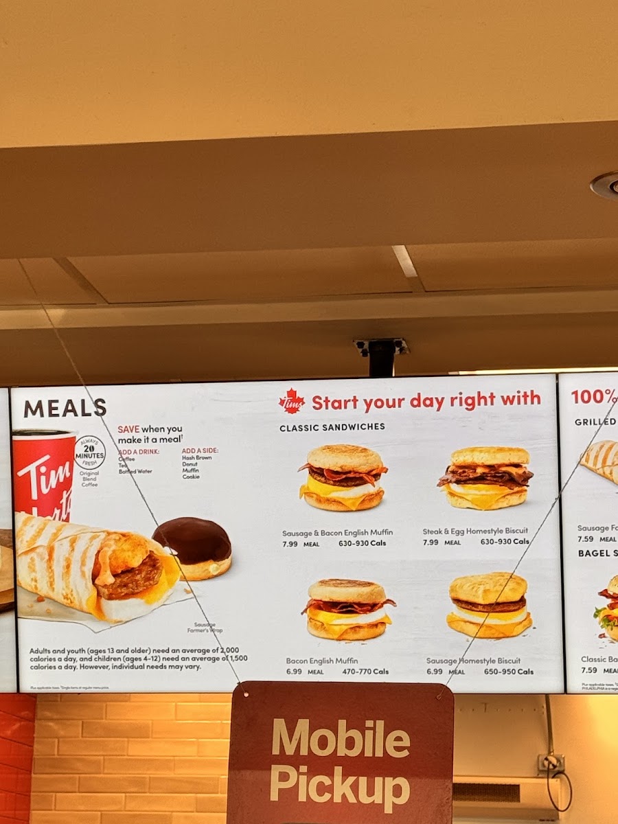 Tim Hortons Photo Menu 3