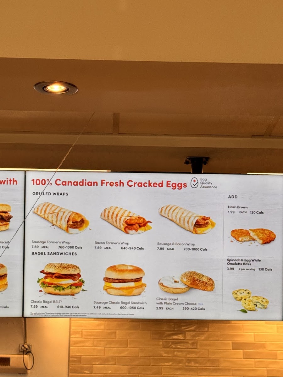 Tim Hortons Photo Menu 4
