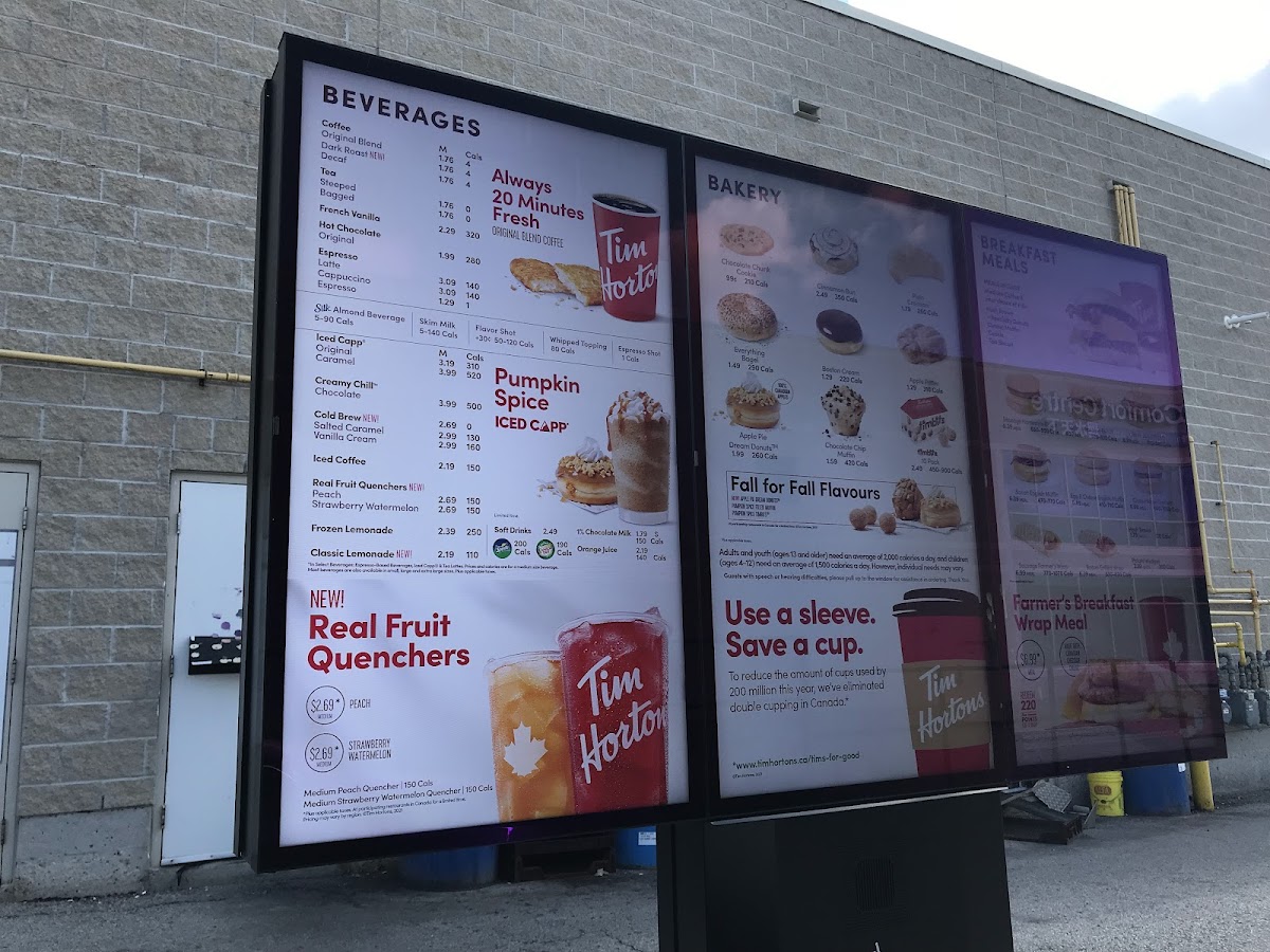 Tim Hortons Photo Menu 5