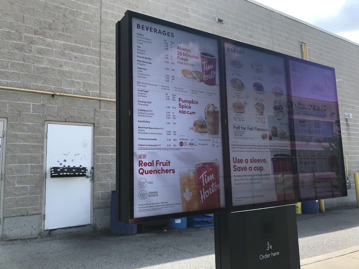 Tim Hortons Photo Menu 6