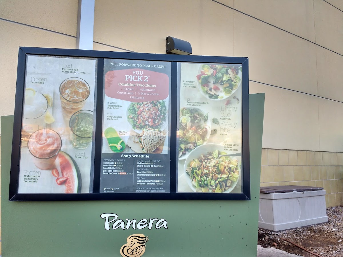 Panera Bread Photo Menu 1