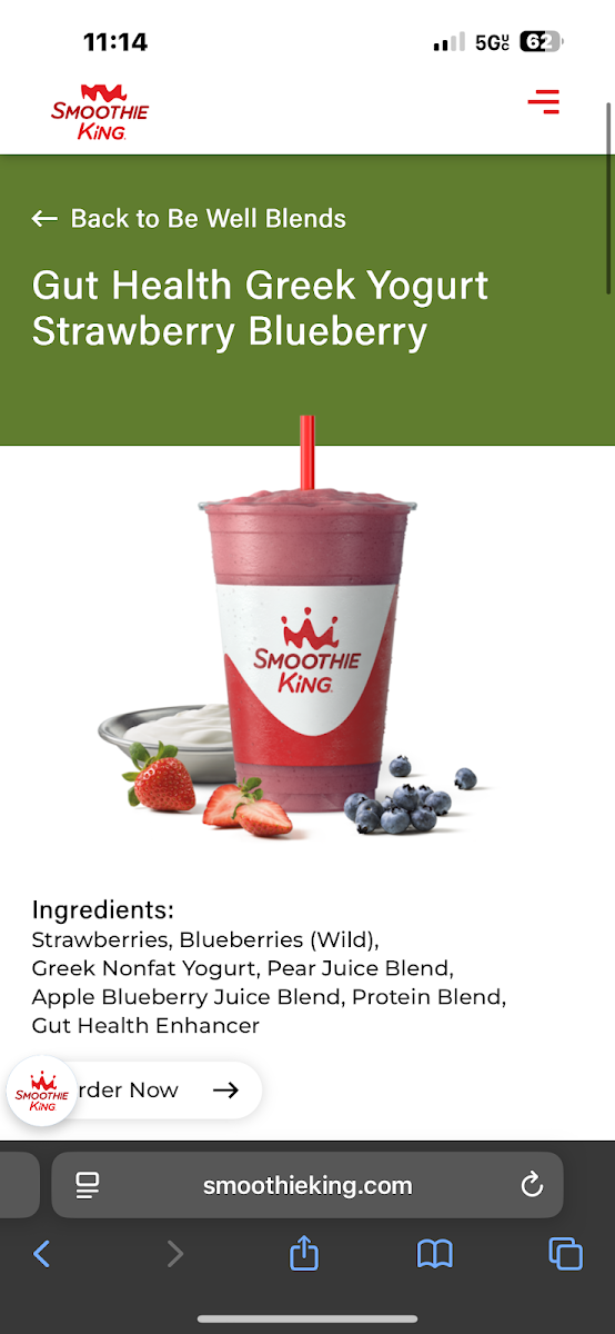 Smoothie King Photo Menu 3