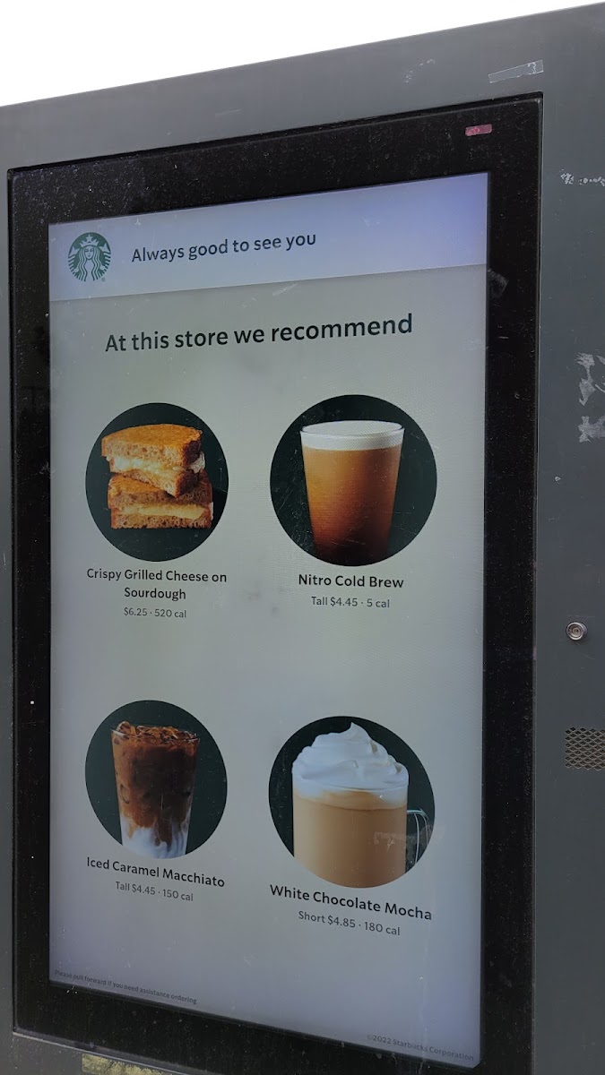 Starbucks Photo Menu 1