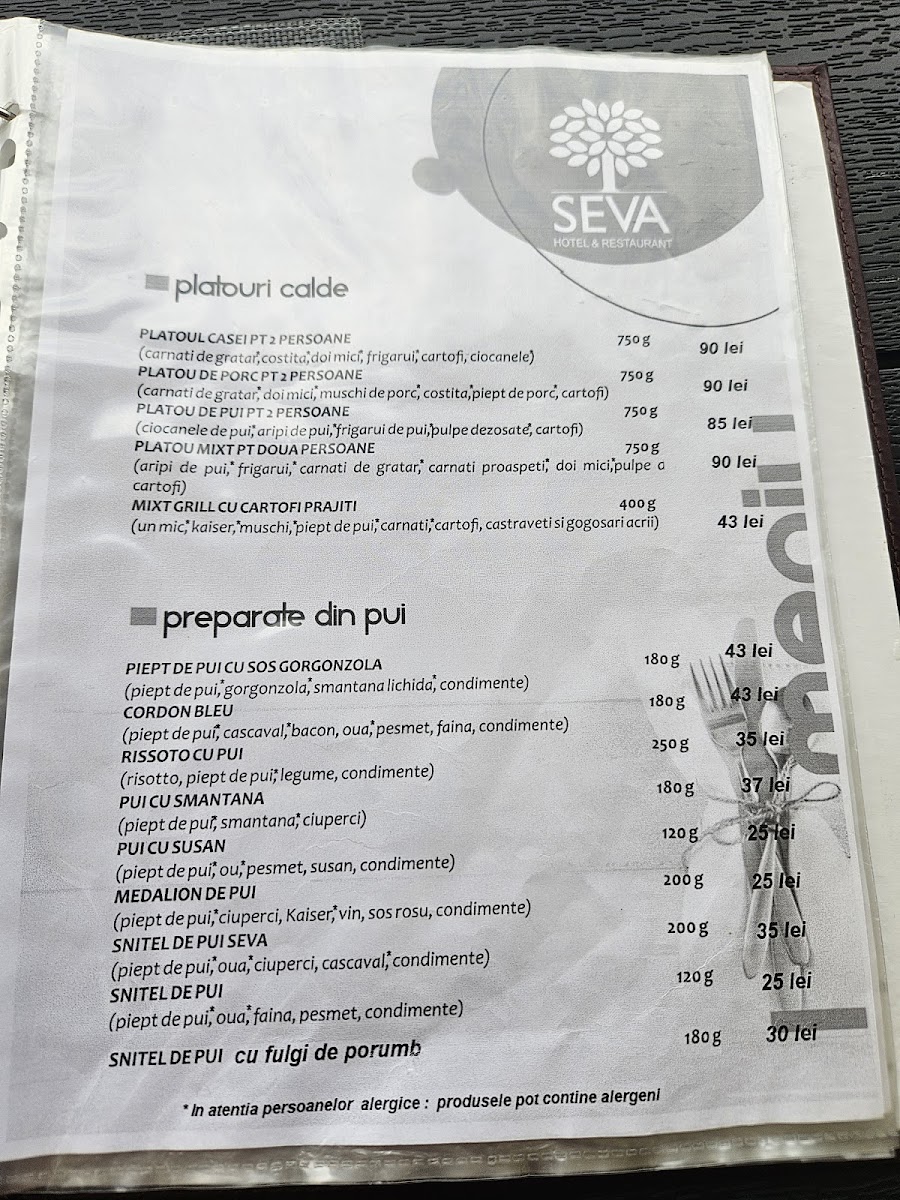 Seva Photo Menu 3