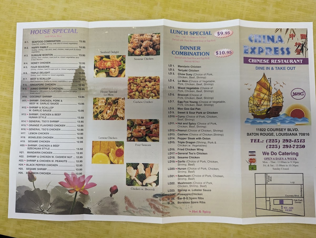 China Express Photo Menu 1