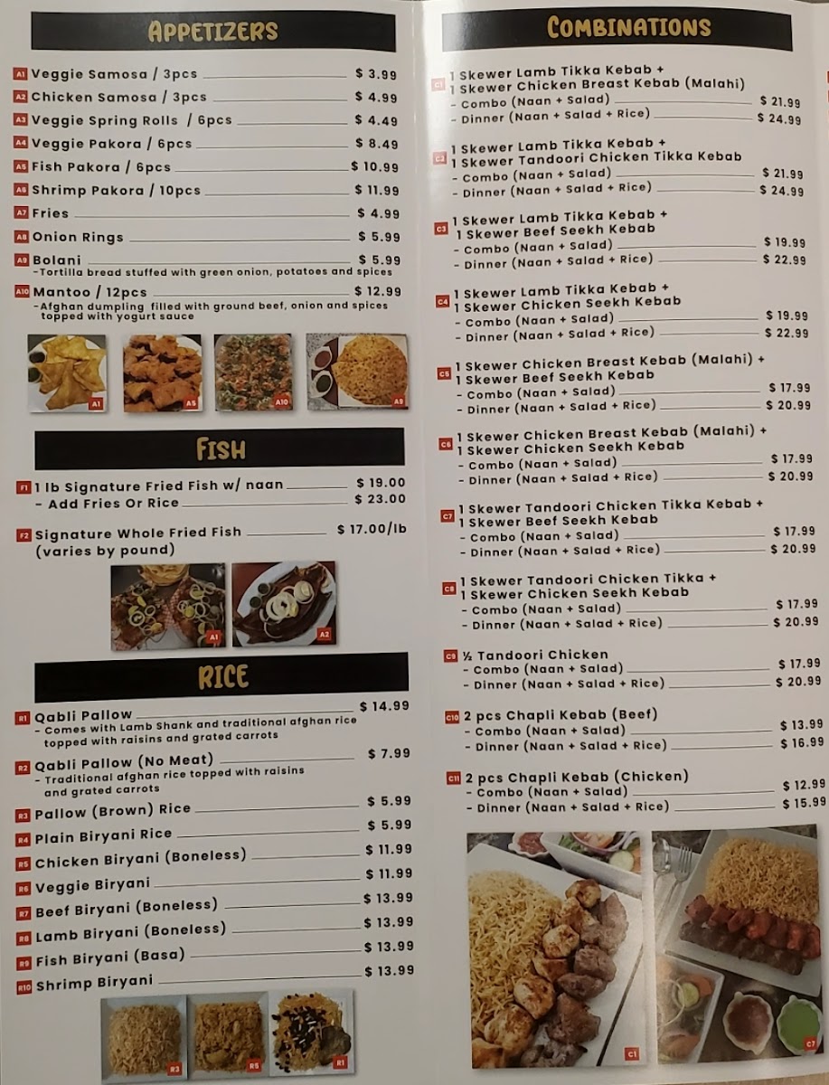 Taj Mahal Cuisine Photo Menu 8