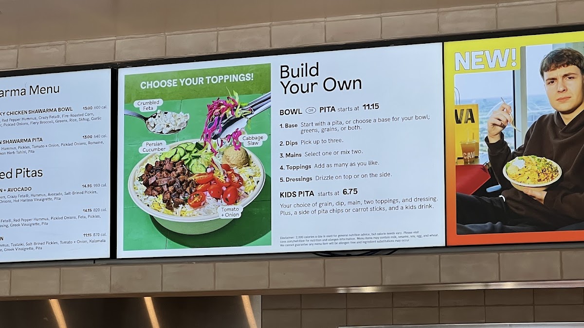 CAVA Photo Menu 1