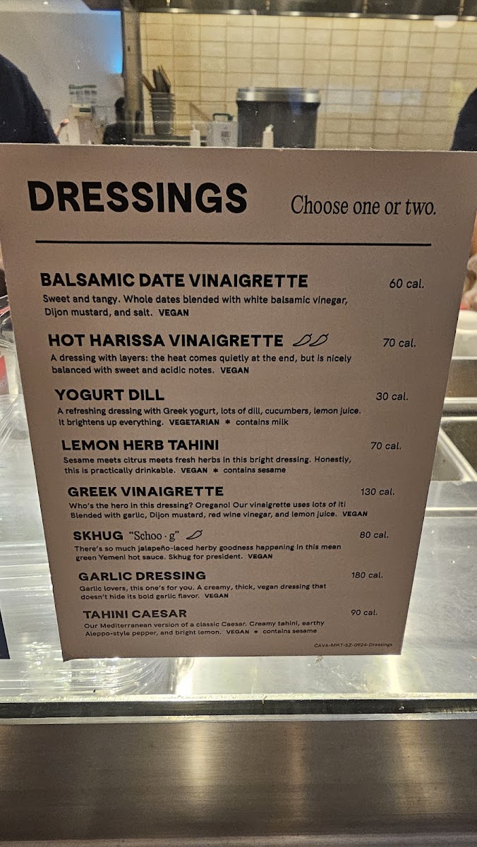 CAVA Photo Menu 3