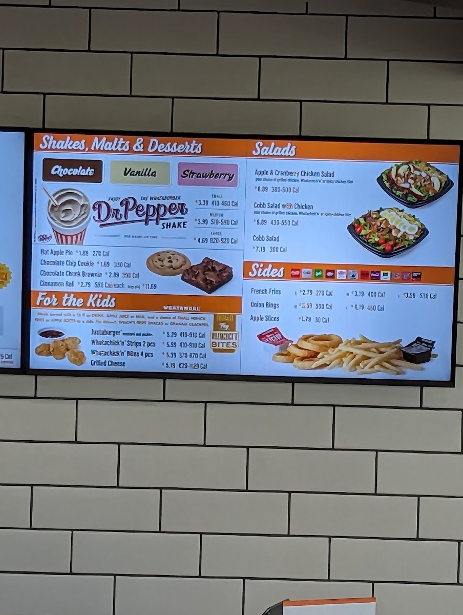 Whataburger Photo Menu 1