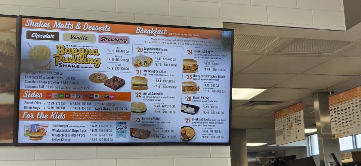 Whataburger Photo Menu 3