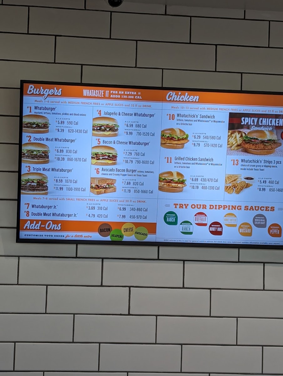 Whataburger Photo Menu 4
