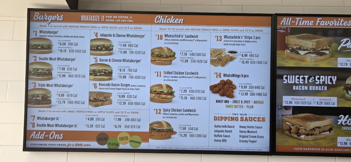 Whataburger Photo Menu 6
