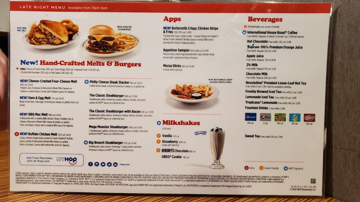 IHOP Photo Menu 2