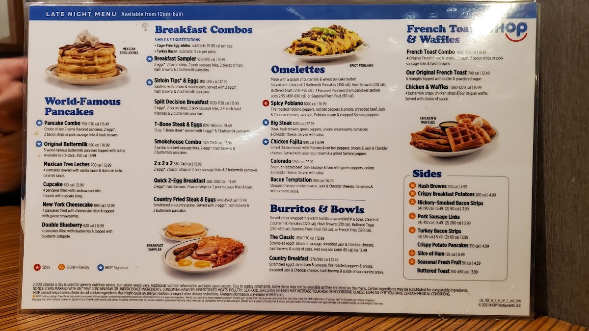 IHOP Photo Menu 7