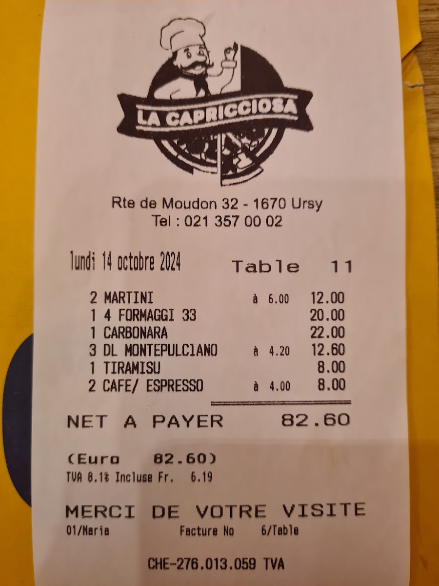 La Capricciosa PIZZERIA ITALIANNA
