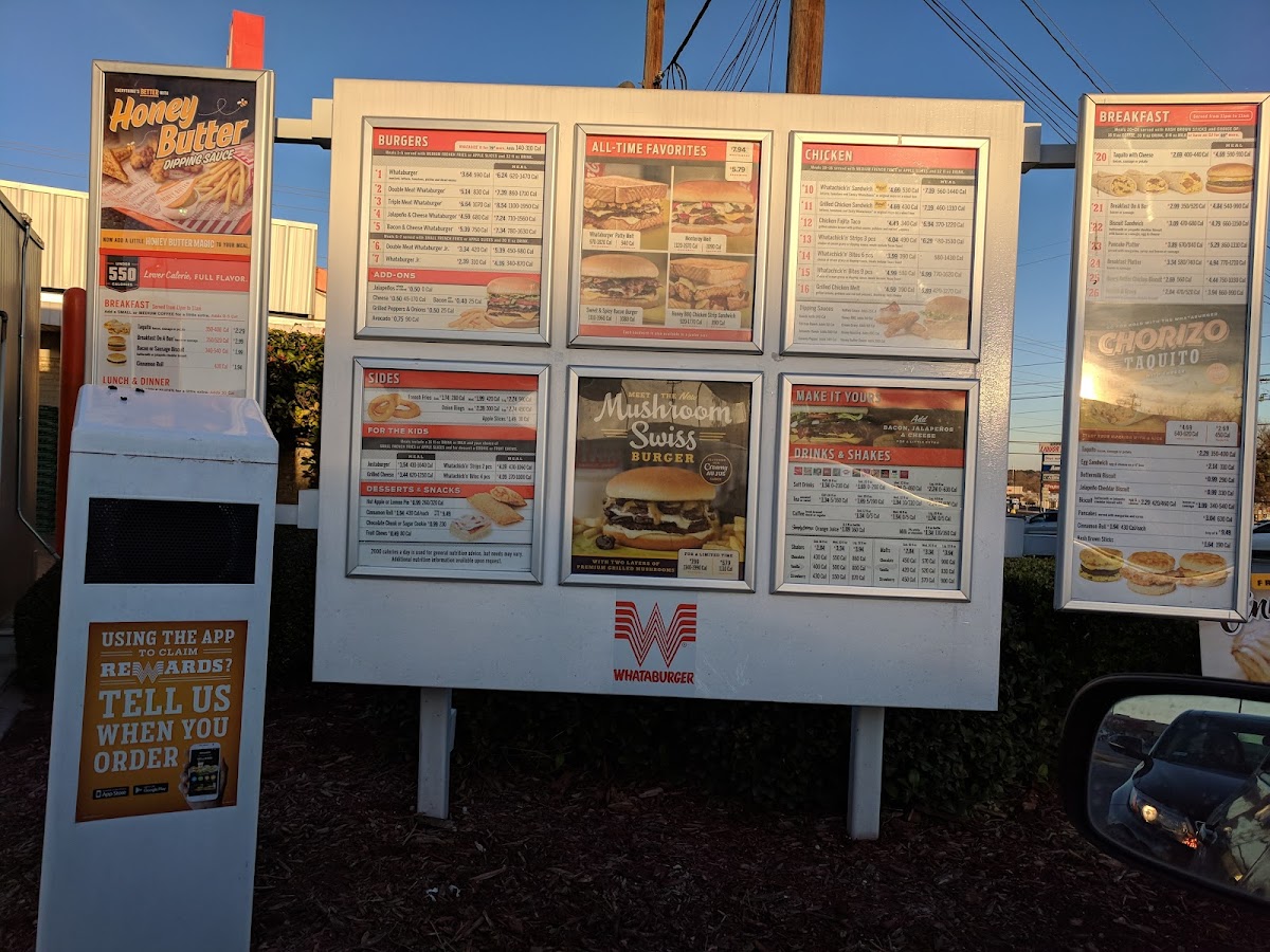 Whataburger Photo Menu 3