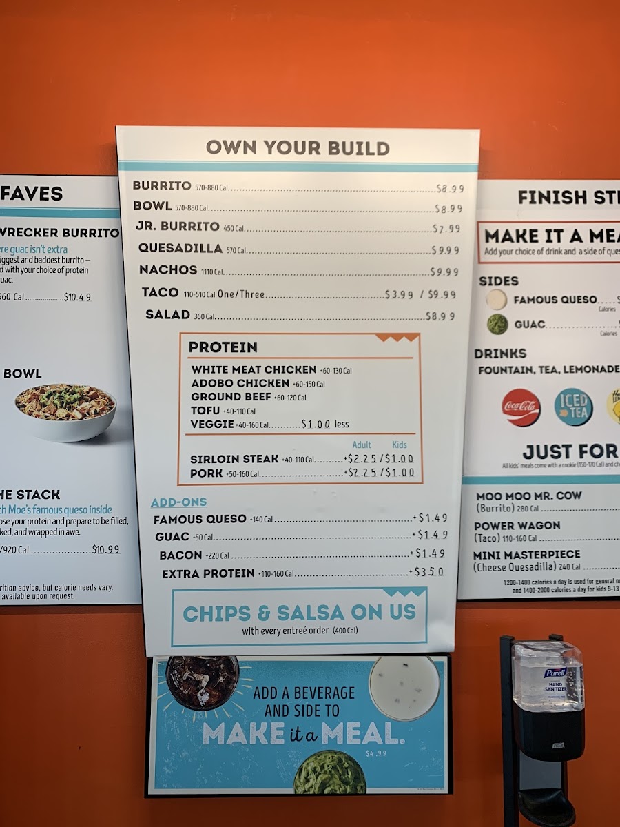 Moe's Southwest Grill Photo Menu 3