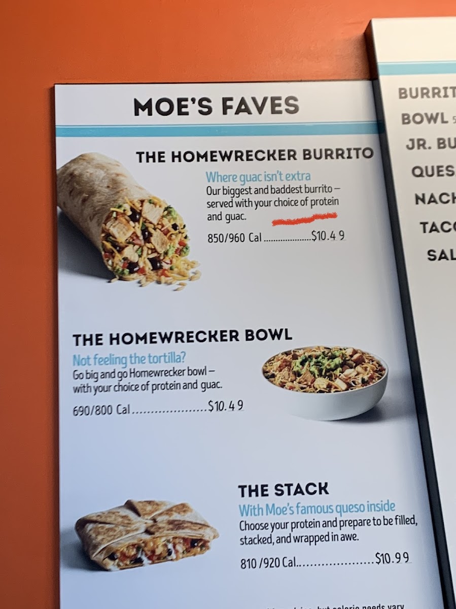 Moe's Southwest Grill Photo Menu 4