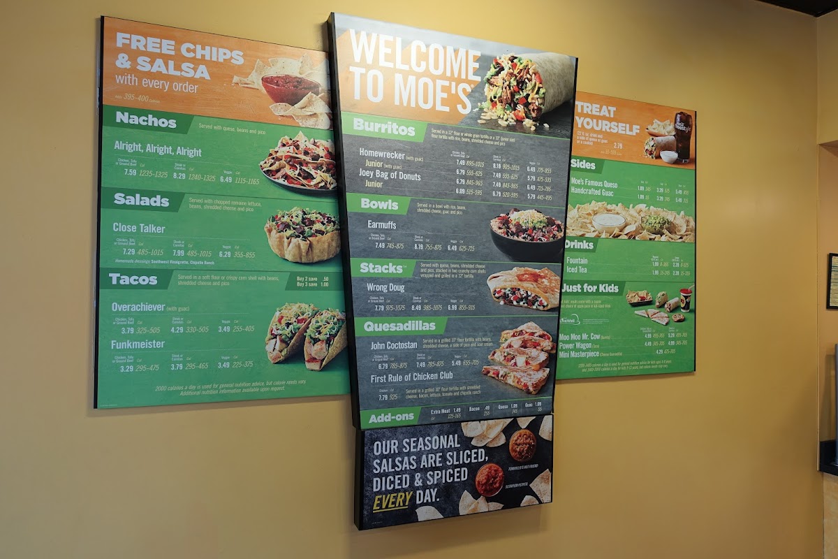 Moe's Southwest Grill Photo Menu 5