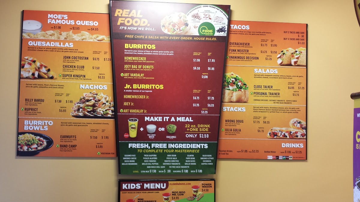 Moe's Southwest Grill Photo Menu 6