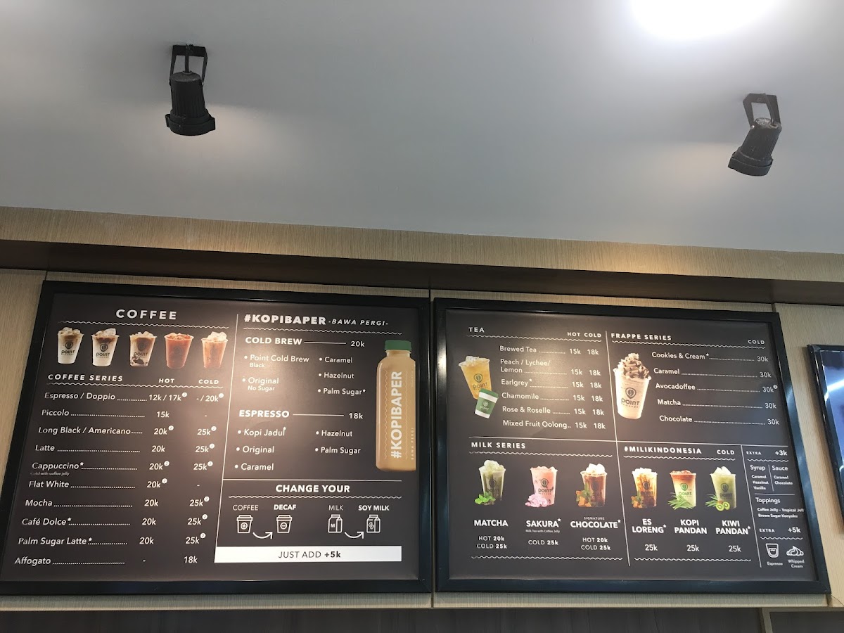 Point Coffee Photo Menu 3