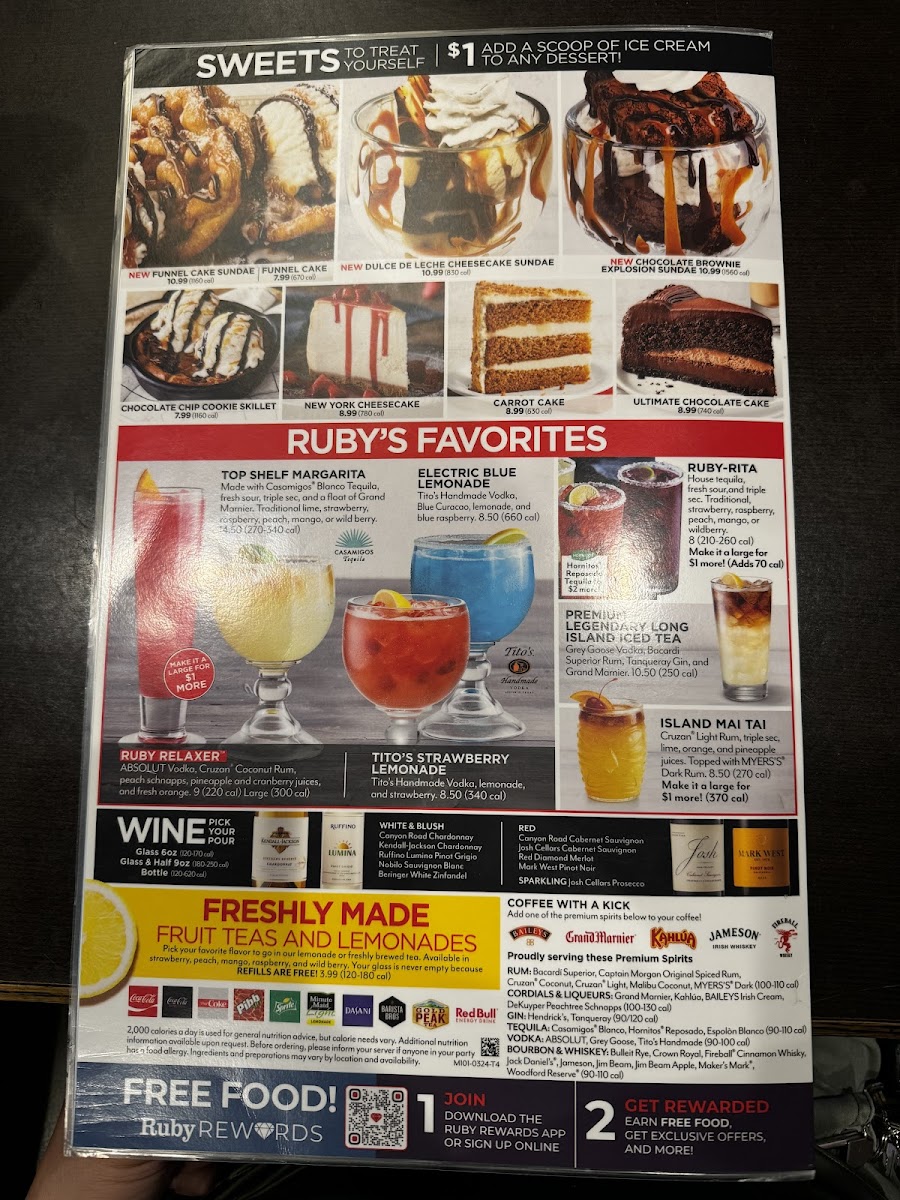 Ruby Tuesday Photo Menu 2