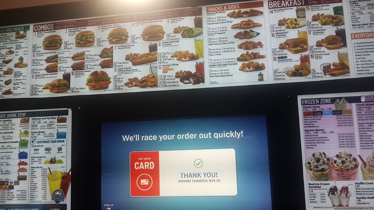 Sonic Drive-In Photo Menu 10