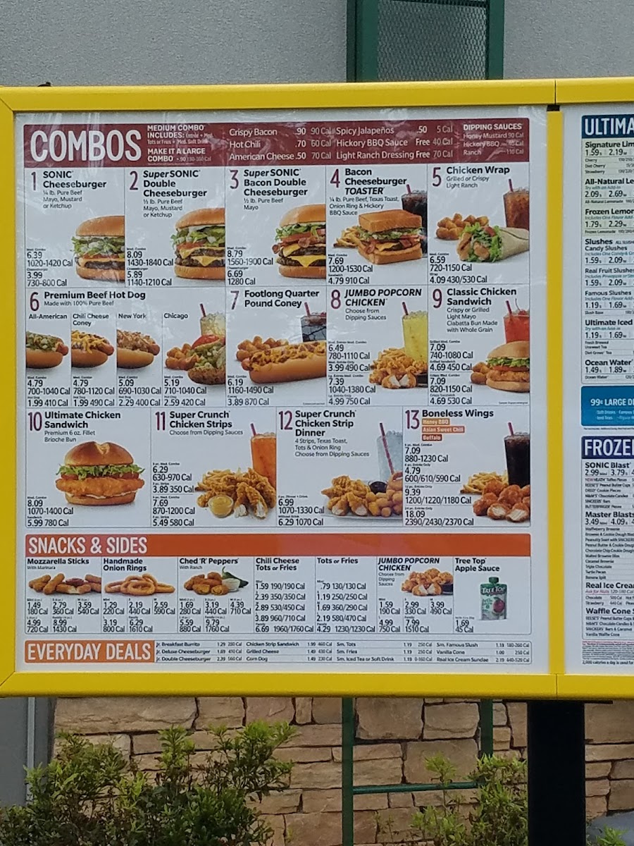 Sonic Drive-In Photo Menu 4