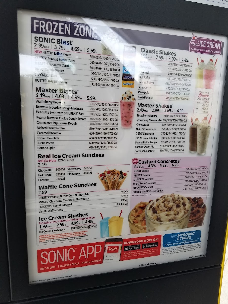 Sonic Drive-In Photo Menu 6