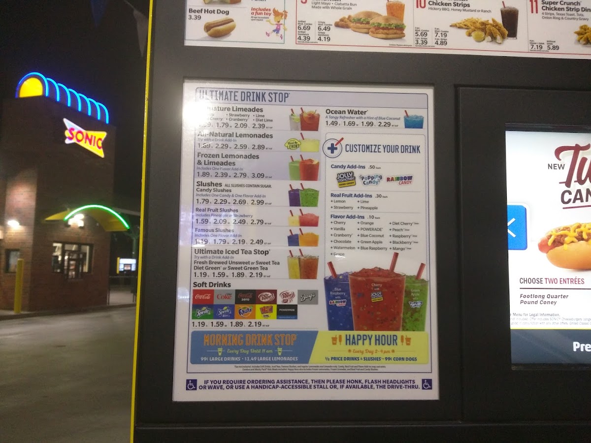 Sonic Drive-In Photo Menu 3