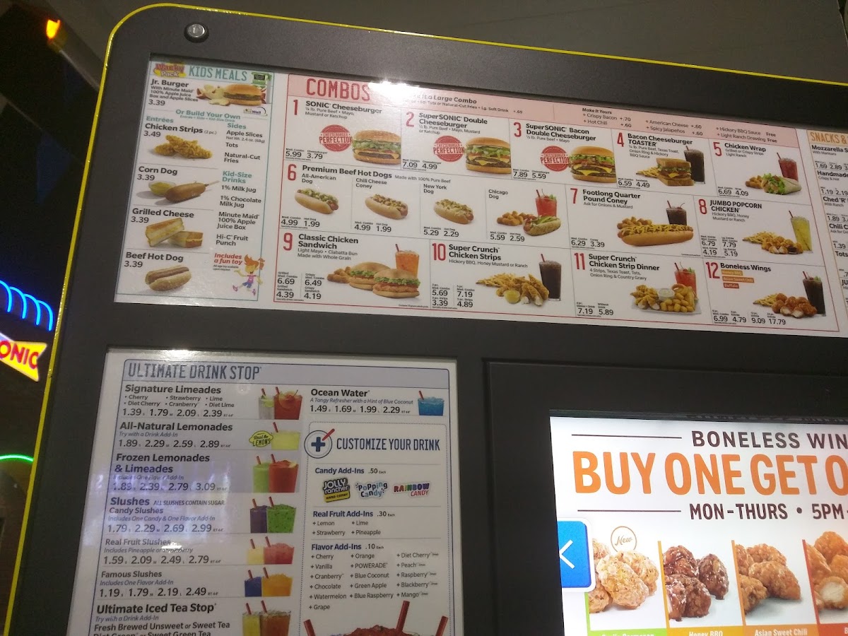 Sonic Drive-In Photo Menu 4
