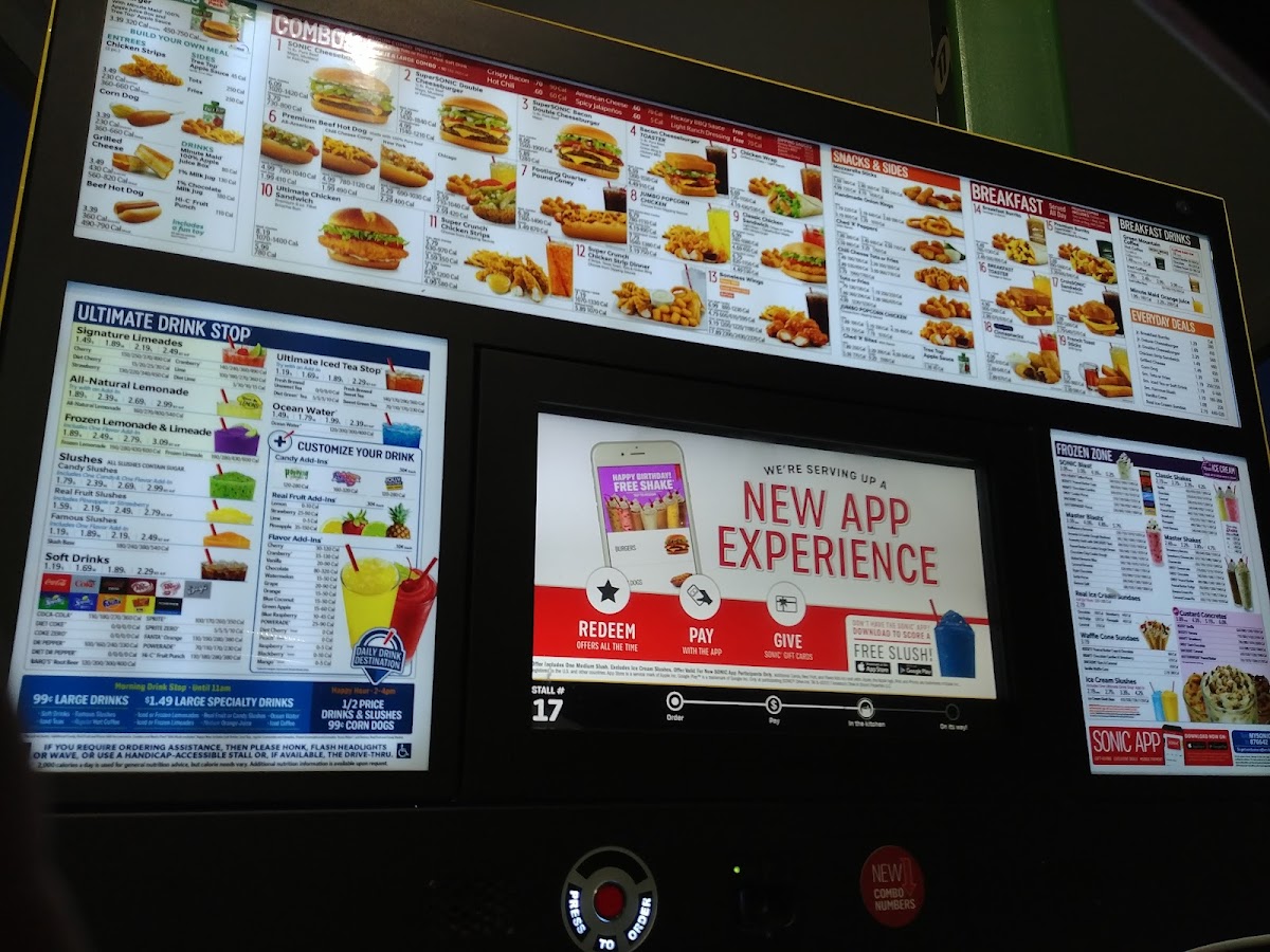 Sonic Drive-In Photo Menu 5