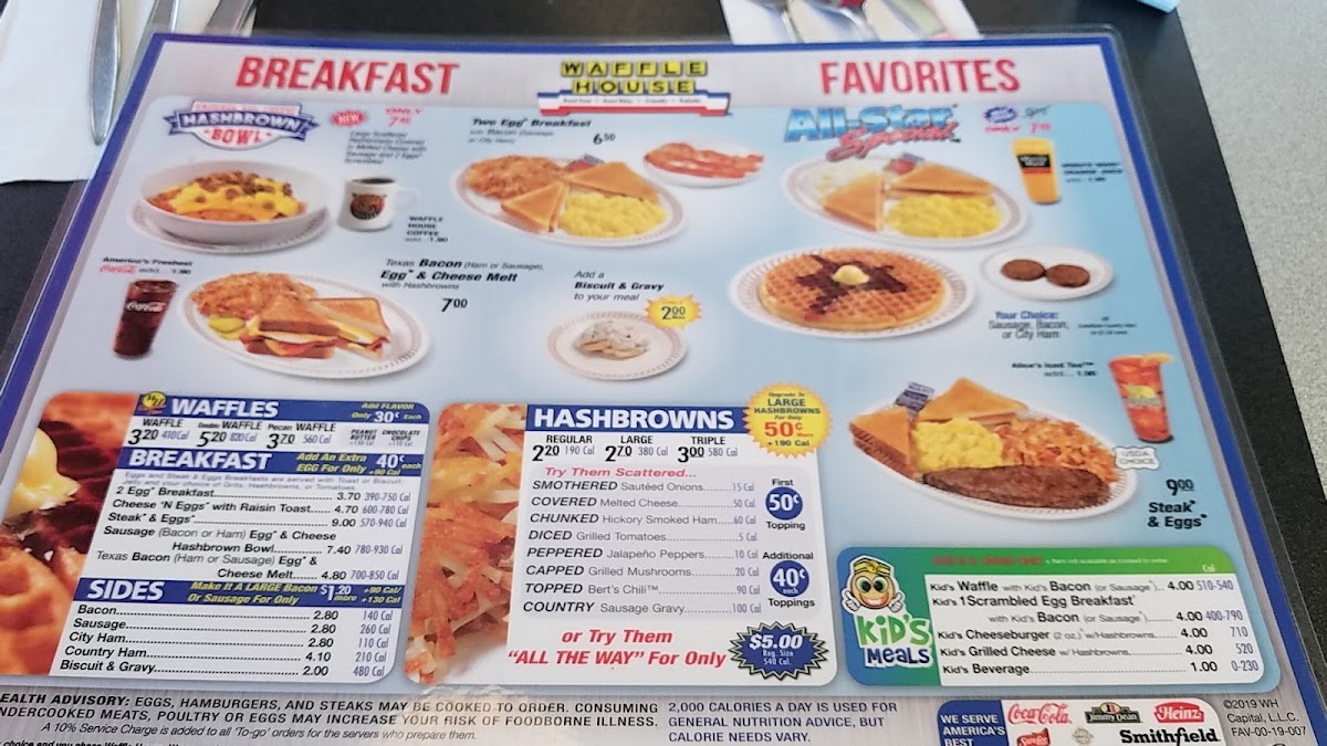 Waffle House Photo Menu 2