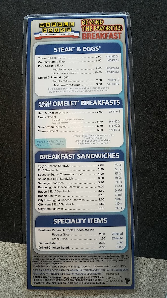 Waffle House Photo Menu 5