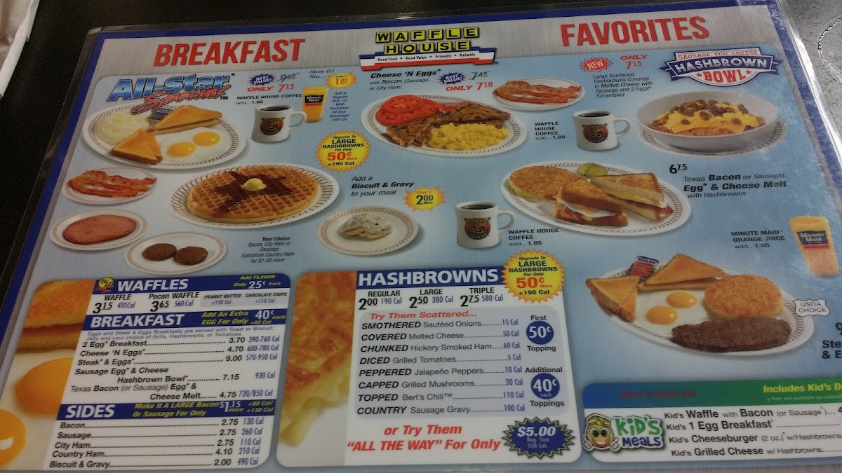 Waffle House Photo Menu 6