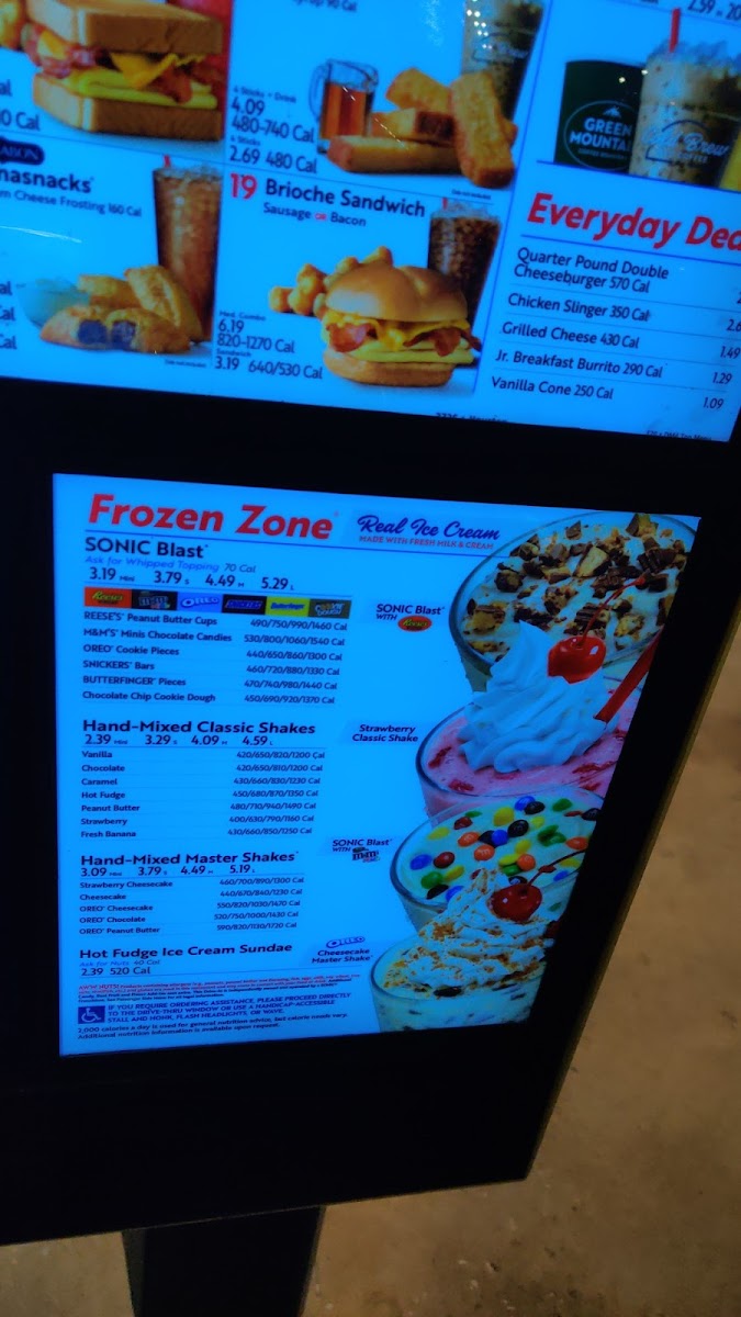 Sonic Drive-In Photo Menu 4