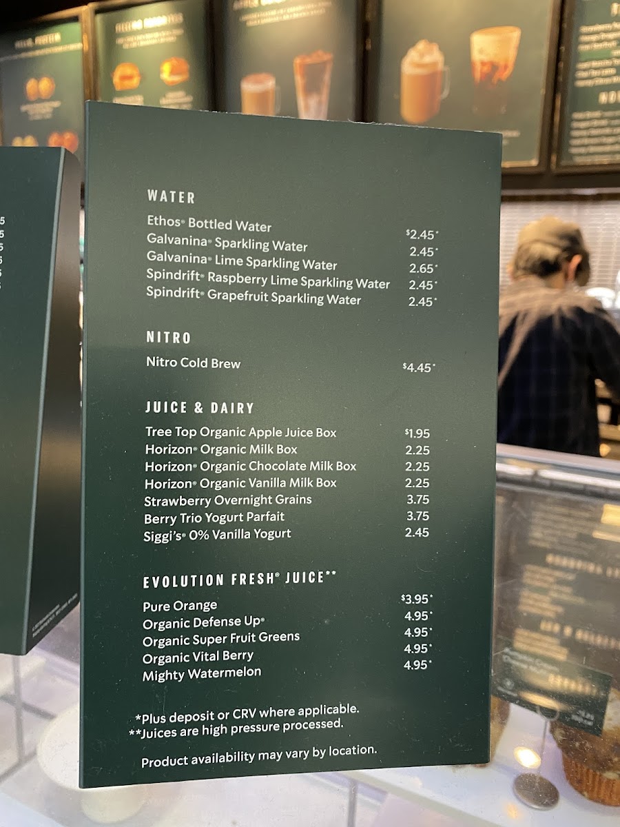 Starbucks Photo Menu 2