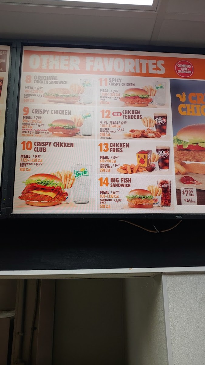 Burger King Photo Menu 2