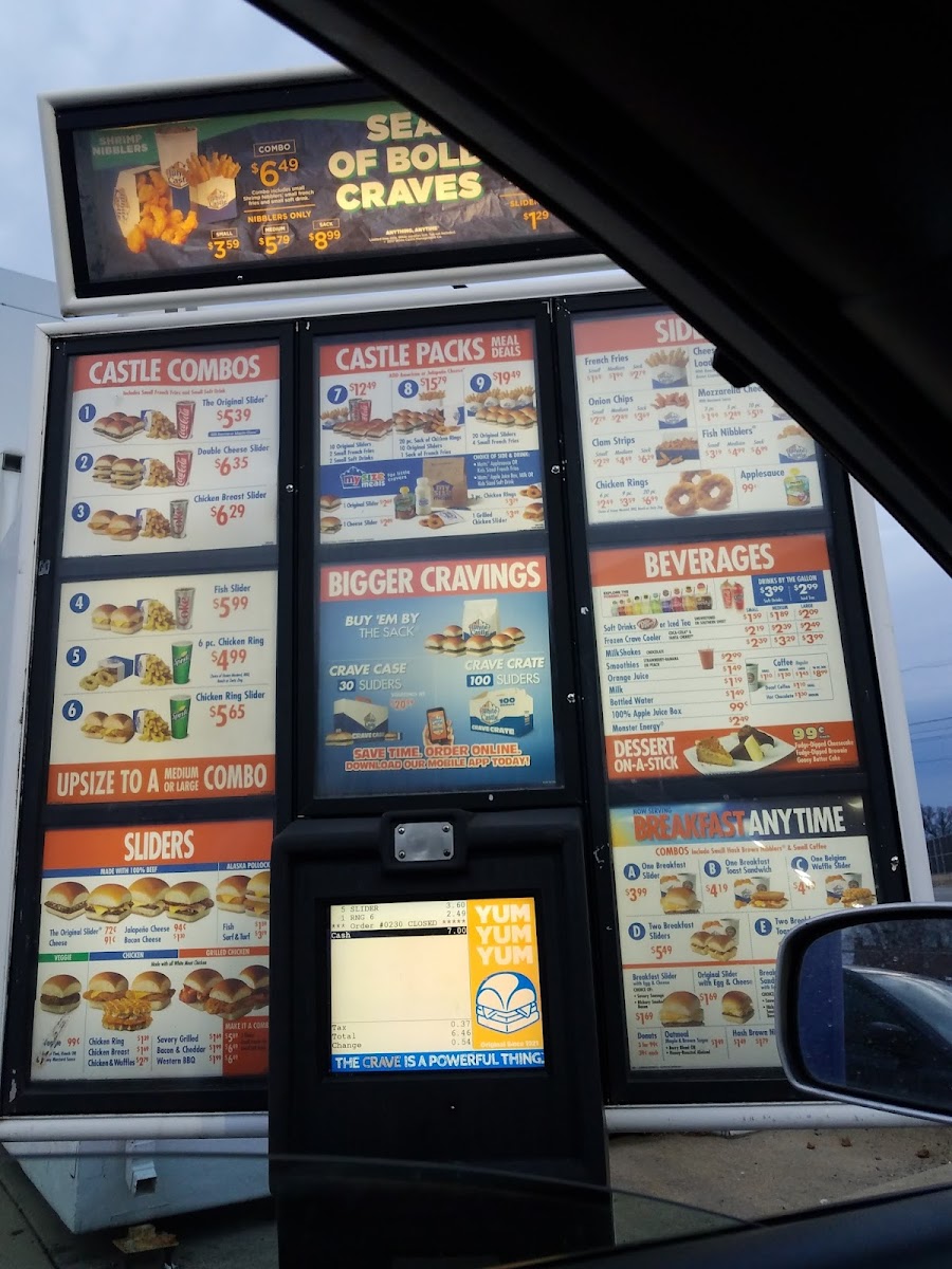 White Castle Photo Menu 3