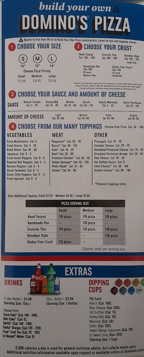 Domino's Pizza Photo Menu 3
