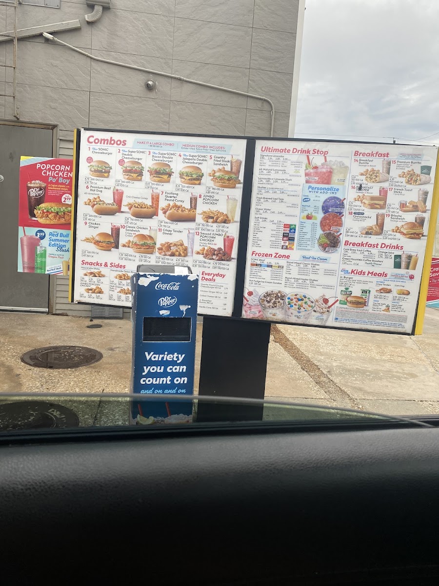 Sonic Drive-In Photo Menu 1