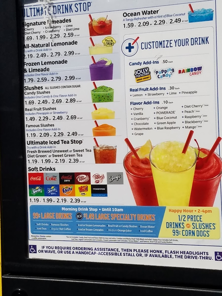 Sonic Drive-In Photo Menu 2