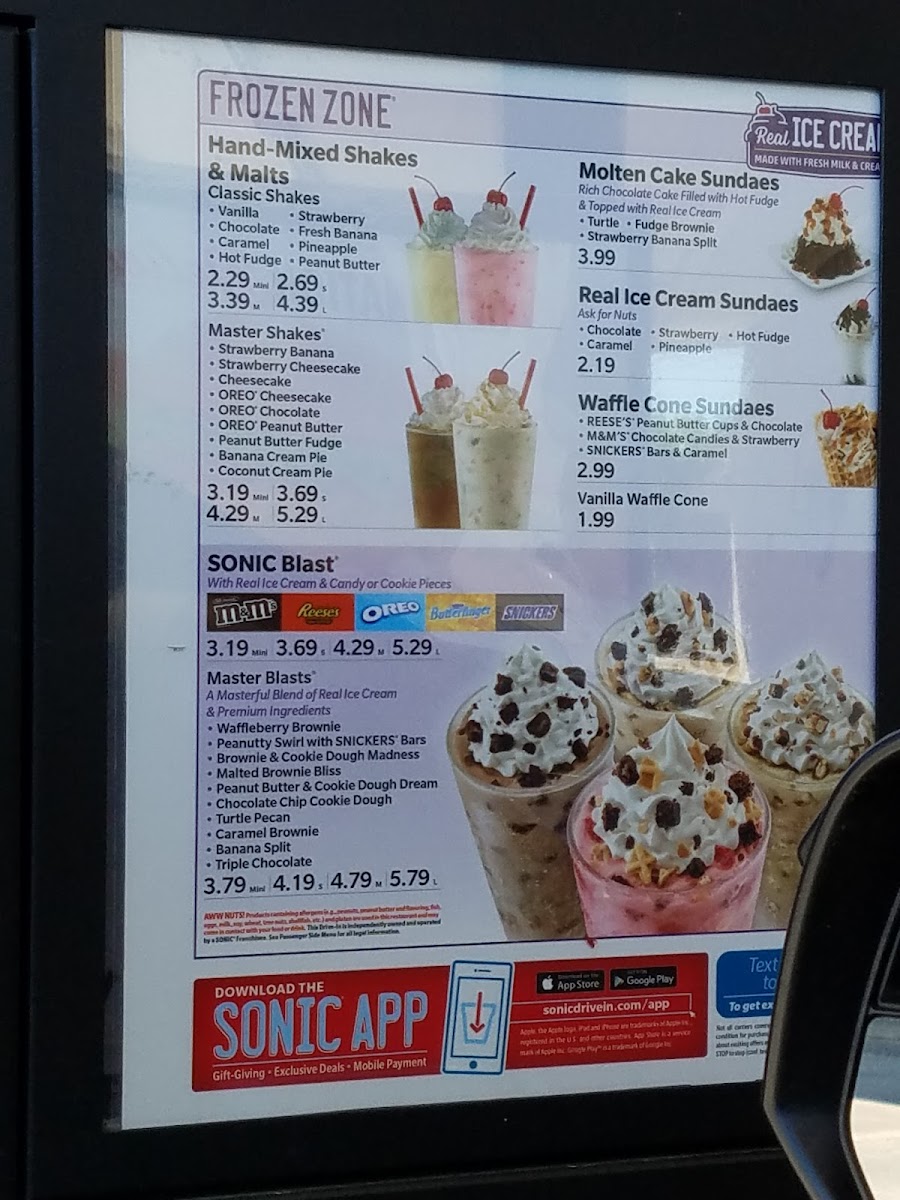 Sonic Drive-In Photo Menu 4