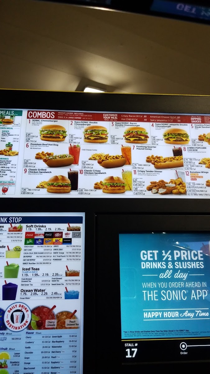 Sonic Drive-In Photo Menu 7